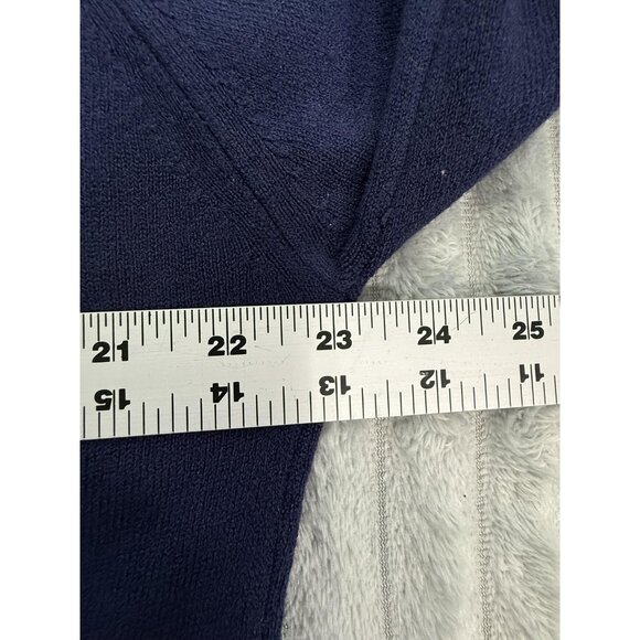 VTG Pickering Disney Sweater Mens L Navy Mickey Mouse Embroidered Golf Knit USA - Picture 8 of 12